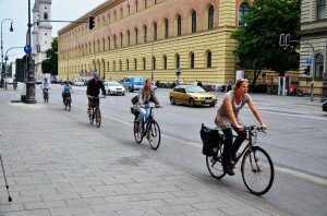 Велосипедисты в Мюнхене