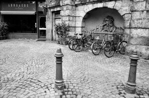 Оставленные на улице велосипеды (Мюнхен)